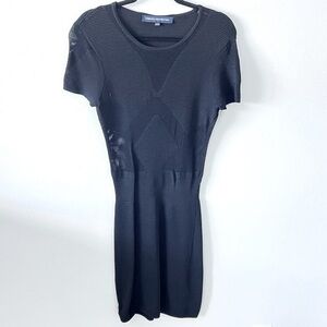 French Connection Knit Illusion Dress in Black